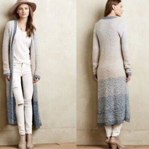 ✨ Anthropologie Moth Ombré Knit Duster Cardigan Sweater